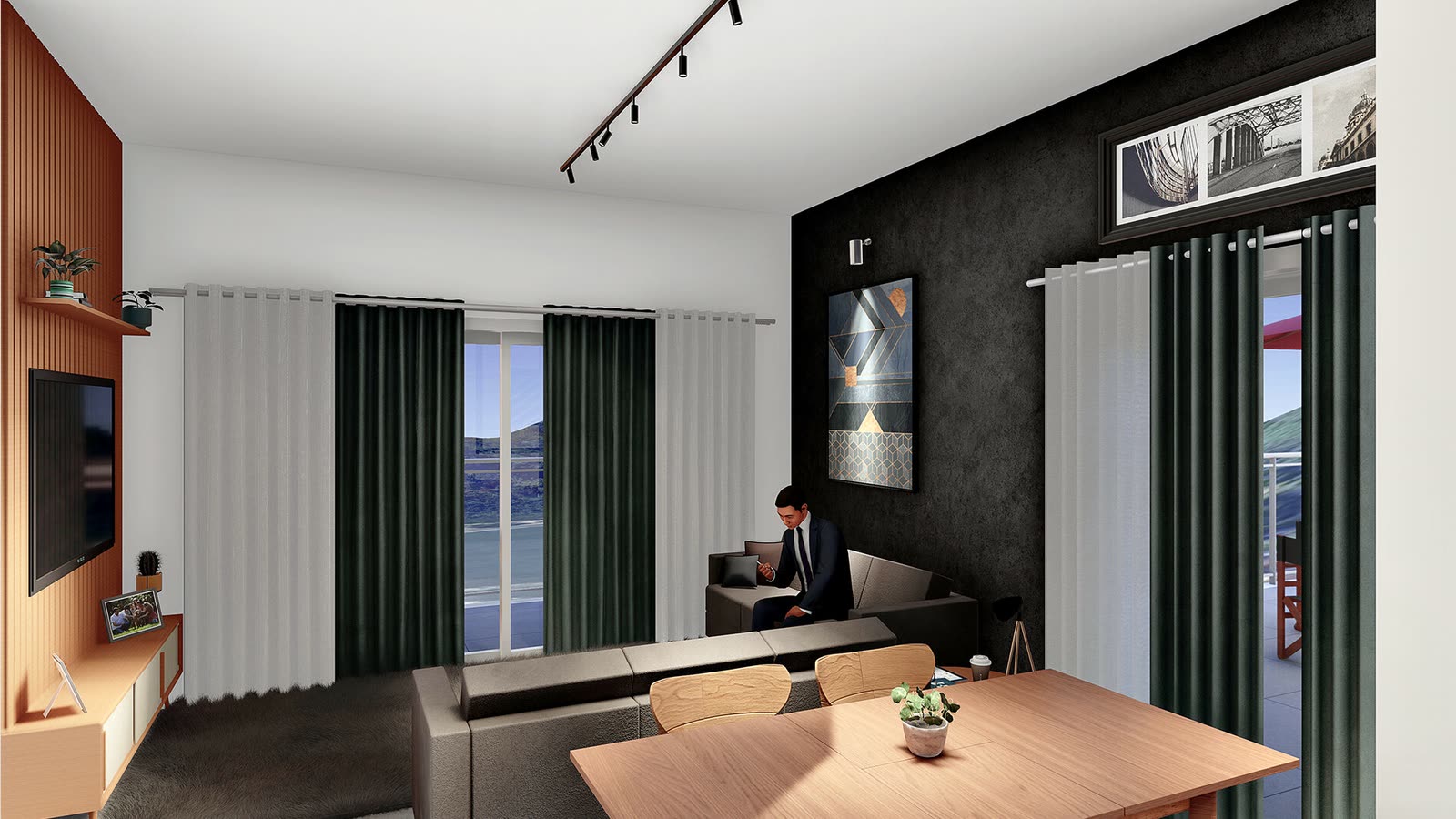 Interior do apartamento — Residencial Marias, Perequê-Açu, Ubatuba/SP