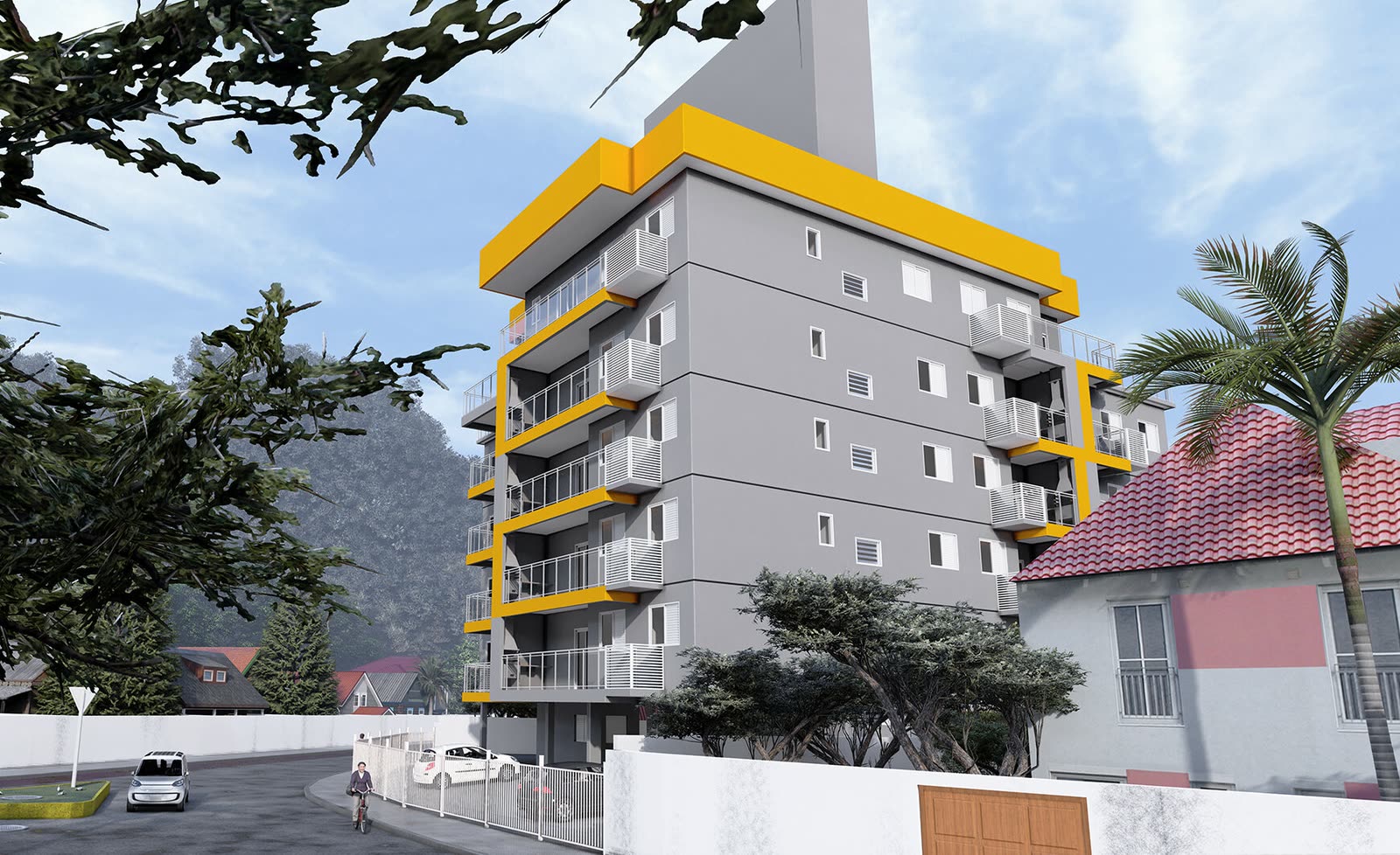 Vista lateral — Residencial Marias, Perequê-Açu, Ubatuba/SP