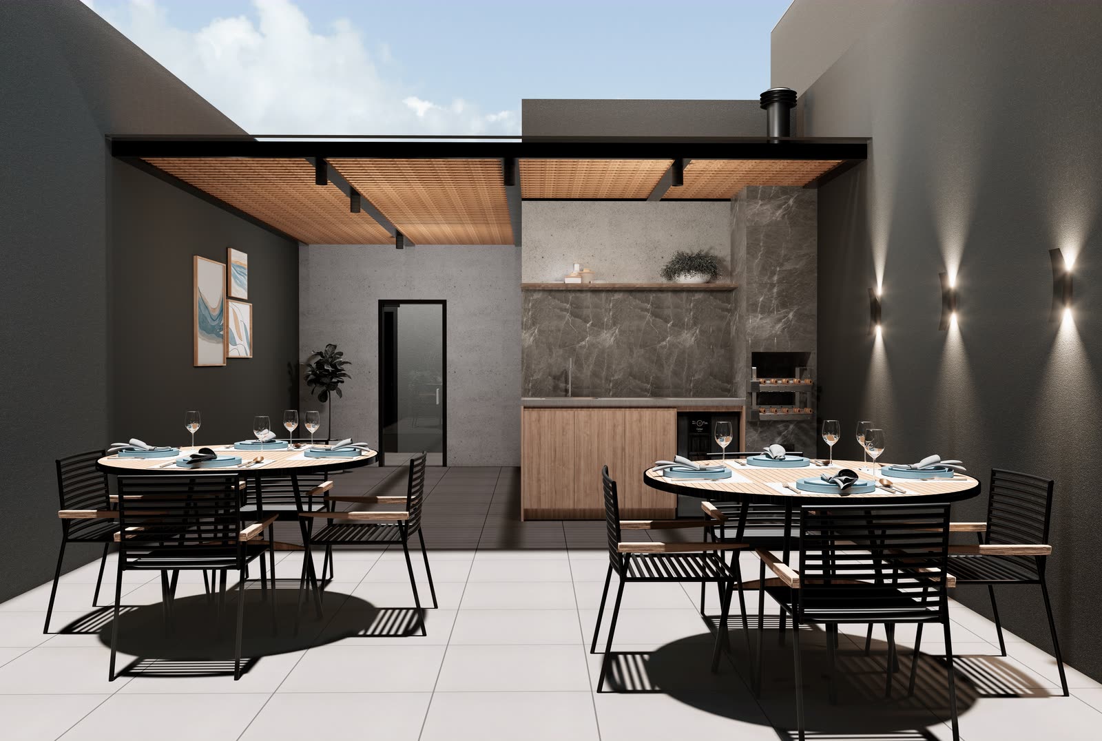 Área gourmet — Residencial Yanis, Praia Grande, Ubatuba/SP
