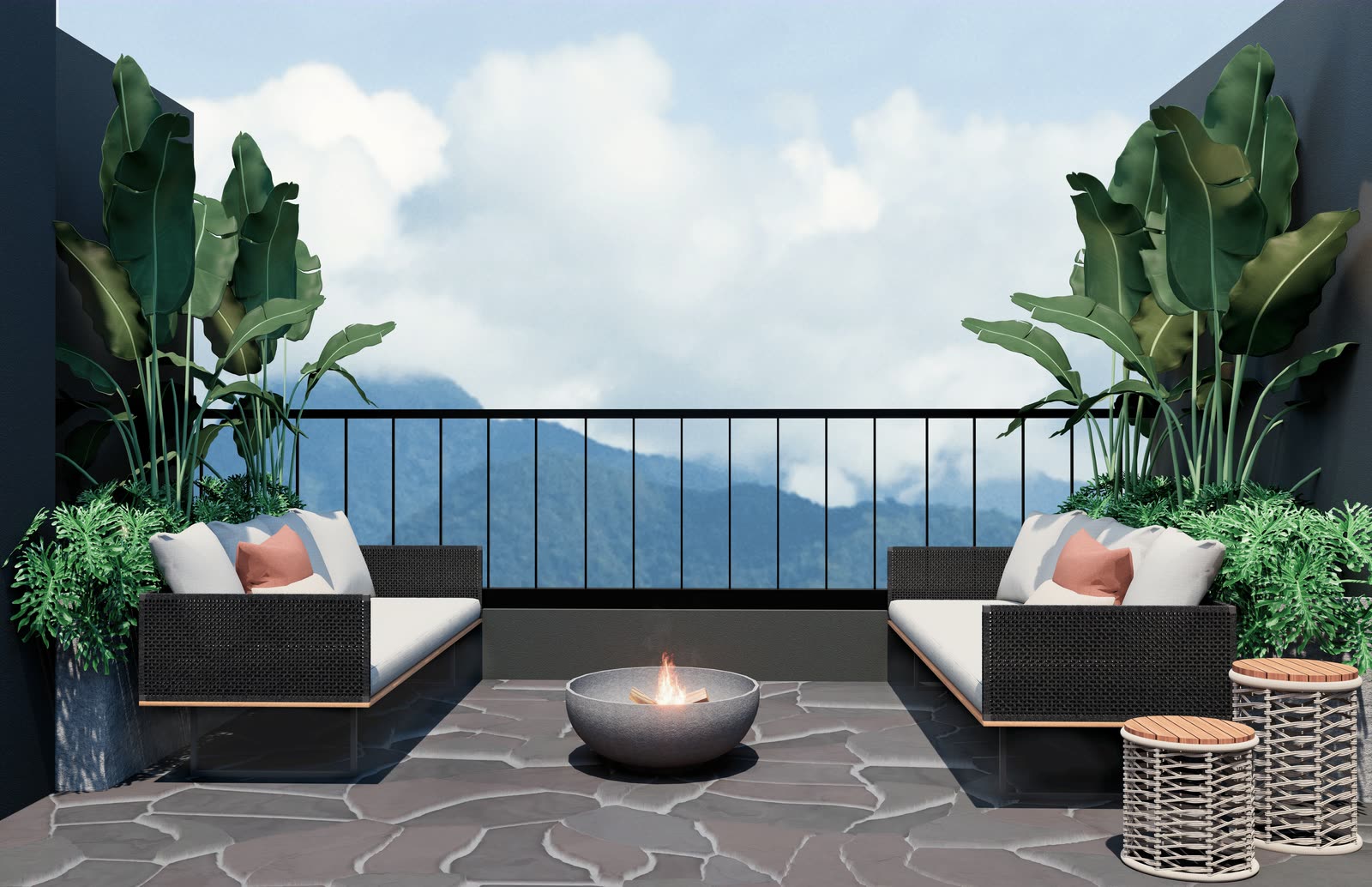 Fire pit — Residencial Yanis, Praia Grande, Ubatuba/SP