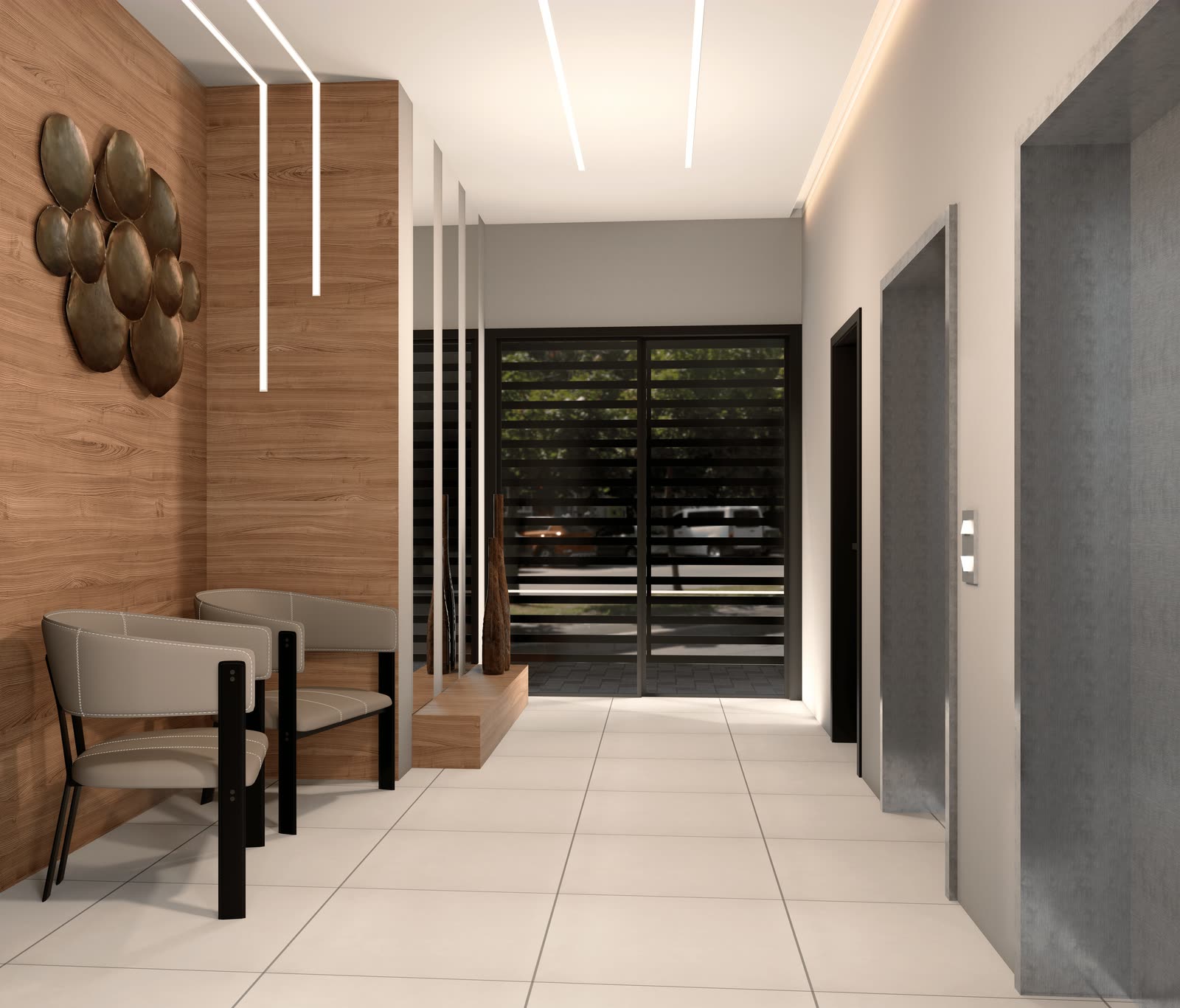 Hall social — Residencial Yanis, Praia Grande, Ubatuba/SP